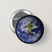 Aarde Ronde Button 5,7 Cm (Voorkant /achterkant)