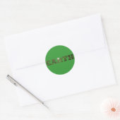 Aarde Ronde Sticker (Envelop)