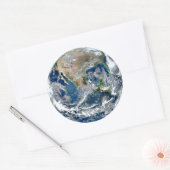 Aarde Ronde Sticker (Envelop)