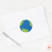 Aarde Ronde Sticker (Envelop)