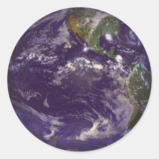 Aarde Ronde Sticker (Voorkant)