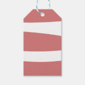 Aarde Rood en Wit Abstract Cadeaulabel (Voorkant)