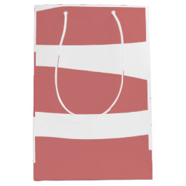 Aarde Rood en wit Abstract Medium Cadeauzakje