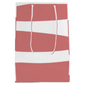 Aarde Rood en wit Abstract Medium Cadeauzakje (Achterkant)