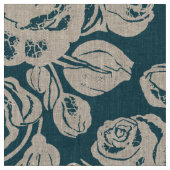 Aarde Roos Teal Stof (Close Up)