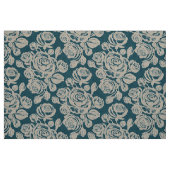 Aarde Roos Teal Stof (Fat Quarter)
