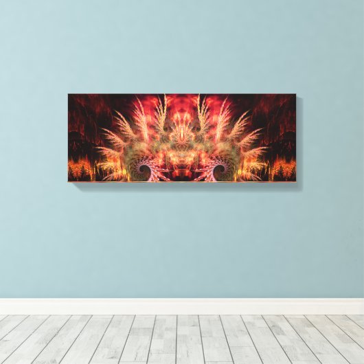 Aarde Royale: Fractal Art: Gewatteerd Canvas Afdruk (Insitu (Houten vloer))