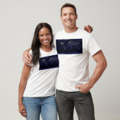 Aarde 's nachts t-shirt (Unisex)