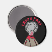 Aarde scheet vulkaan magneet (Voorkant / Achterkant)