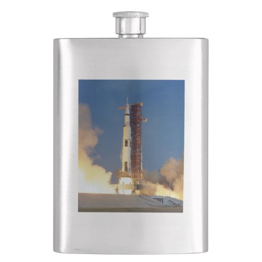 Aarde schudt als Saturn V de hemel in vuur en vlam Flacon (Voorkant)