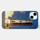 Aarde schudt als Saturn V verbrandt de lucht naar  Case-Mate iPhone Case (Achterkant (horizontaal))