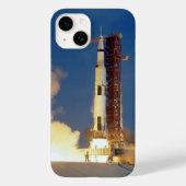 Aarde schudt als Saturnus V naar maan blaast Case-Mate iPhone Case (Achterkant)