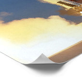 Aarde schudt als Saturnus V naar maan blaast Poster (Hoek)