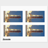 Aarde schudt als Saturnus V naar maan blaast Rechthoekige Sticker (Vel)