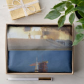 Aarde schudt als Saturnus V naar maan blaast Tissuepapier (Geschenk)