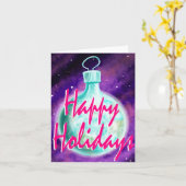 Aarde sieradekaart Prettige Feestdagen Kaart (Gele Bloem)