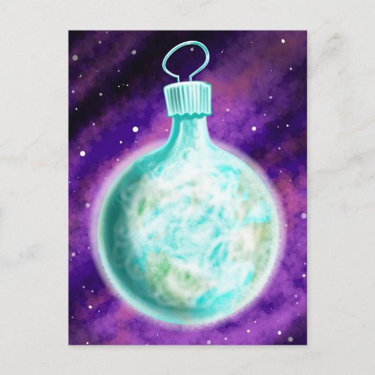 Aarde sieraden ansichtkaart gewoon feestdagenkaart (Voorkant)