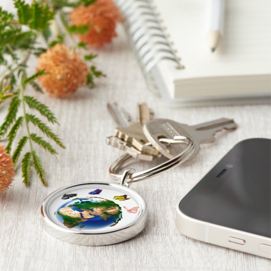 Aarde Sleutelhanger (Zijkant)