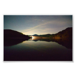 Aarde spiegelt de sterren foto afdruk