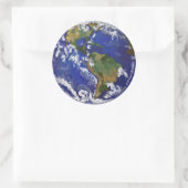 Aarde-Stickers Ronde Sticker (Tas)