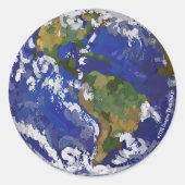 Aarde-Stickers Ronde Sticker (Voorkant)
