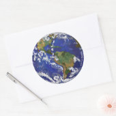 Aarde-Stickers Ronde Sticker (Envelop)