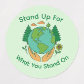 Aarde stickers verzorgen (Design 1)