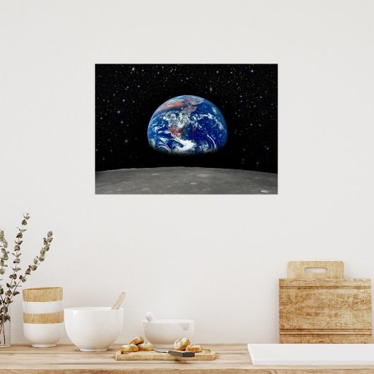 Aarde-stijgende samenstelling poster (Keuken)