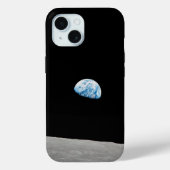 Aarde stijgt boven de maanhorizon. Case-Mate iPhone case (Achterkant)