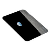 Aarde stijgt boven de maanhorizon. magneet (Rechterzijde)