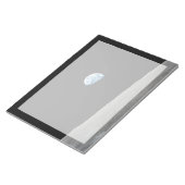 Aarde stijgt boven de maanhorizon. notitieblok (Schuin)