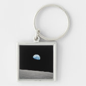 Aarde stijgt boven de maanhorizon. sleutelhanger (Voorkant)