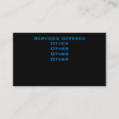 Aarde stijgt visitekaartje (Achterkant)