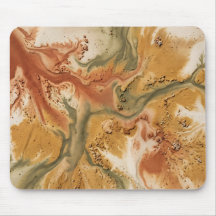 Aarde-stroom mineraal sediment abstracte muismat