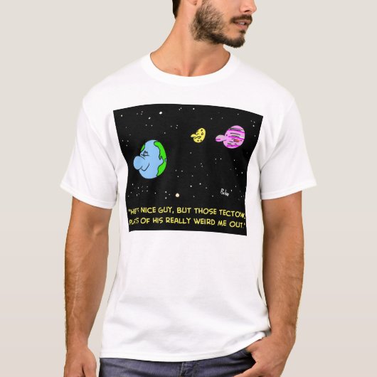 AARDE TECTONISCHE BORDEN WEINIG T-SHIRT (Voorkant)