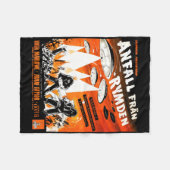 Aarde tegenover de vliegende schotels fleece deken (Voorkant (Horizontaal))