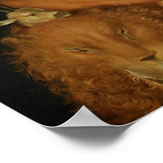 Aarde, Terra, 1570, door Giuseppe Arcimboldo Poster (Hoek)