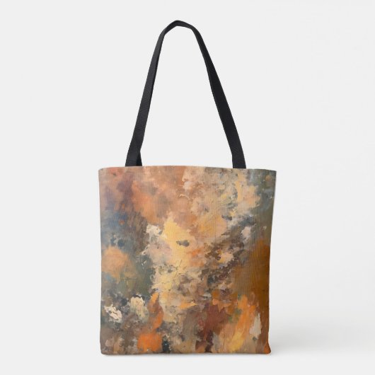 Aarde Terra Cotta Whimsy Patroon Tote Bag (Achterkant)