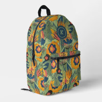 Aarde tinten kleurrijke exotische bloemen patroon
