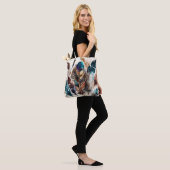  AARDE TONED BOHO FEATHERS TOTE BAG (Op model)