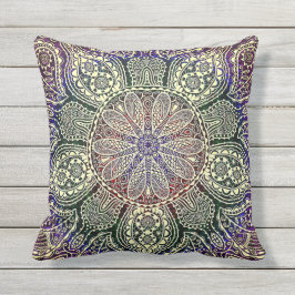 Aarde-Toned Mandala Outdoor Pillow Buitenkussen
