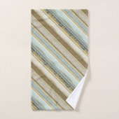 Aarde Tonen Gouden Kerstmispatroon#28 ID1009 Bad Handdoek (Handdoek)