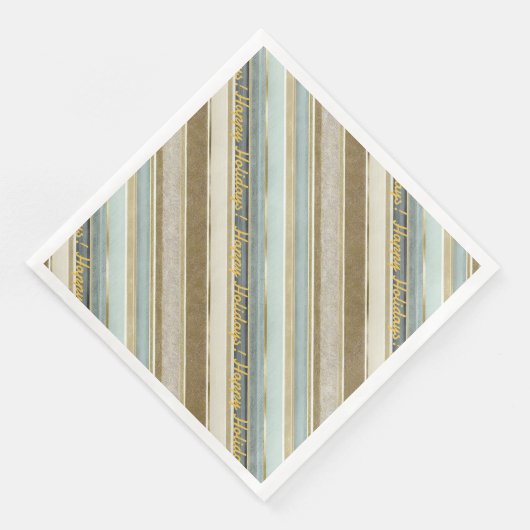 Aarde Tonen Gouden Kerstmispatroon#28 ID1009 Servet (Hoek)