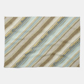 Aarde Tonen Gouden Kerstmispatroon#28 ID1009 Theedoek (Horizontaal)