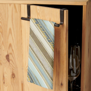 Aarde Tonen Gouden Kerstmispatroon#28 ID1009 Theedoek