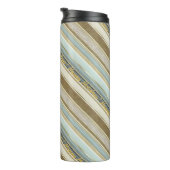 Aarde Tonen Gouden Kerstmispatroon#28 ID1009 Thermosbeker (Geroteerd rechts)