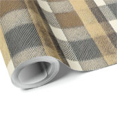 Aarde Tonen Gouden Kerstmispatroon#7 ID1009 Cadeaupapier (Rol Hoek)