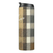 Aarde Tonen Gouden Kerstmispatroon#7 ID1009 Thermosbeker (Geroteerd rechts)