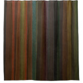 Aarde Tonen Streep Douchegordijn (Voorkant)