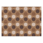 Aarde tones polka dots tafelkleed (Voorkant (Horizontaal))